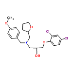 InChI=1/C22H27Cl2NO4/c1-27-19-7-4-16(5-8-19)12-25(14-20-3-2-10-28-20)13-18(26)15-29-22-9-6-17(23)11-21(22)24/h4-9,11,18,20,26H,2-3,10,12-15H2,1H3