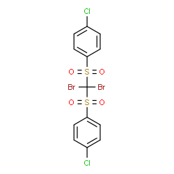 ChemSpider 2D Image | 1,1'-[(Dibromomethylene)disulfonyl]bis(4-chlorobenzene) | C13H8Br2Cl2O4S2