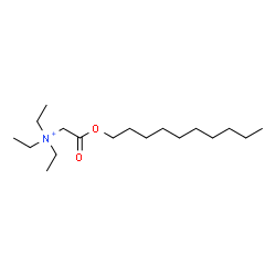 ChemSpider 2D Image | Decyloxycarbonylmethyl-triethyl-ammonium | C18H38NO2
