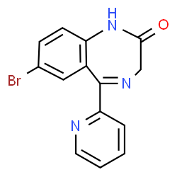 ChemSpider 2D Image | Bromazepam | C14H10BrN3O