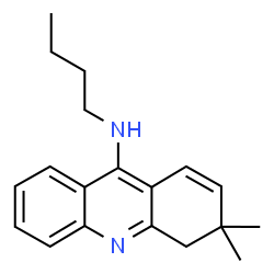 ChemSpider 2D Image | N-Butyl-3,3-dimethyl-3,4-dihydro-9-acridinamine | C19H24N2