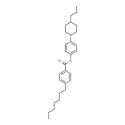 ChemSpider 2D Image | 4-(4-Propylcyclohexyl)phenyl 4-heptylbenzoate | C29H40O2