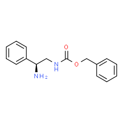 ChemSpider 2D Image | BENZYL N-[(2S)-2-AMINO-2-PHENYLETHYL]CARBAMATE | C16H18N2O2