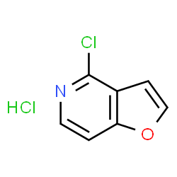 ChemSpider 2D Image | 4-Chlorofuro[3,2-c]pyridine hydrochloride | C7H5Cl2NO