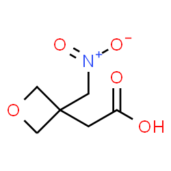 ChemSpider 2D Image | [3-(Nitromethyl)-3-oxetanyl]acetic acid | C6H9NO5