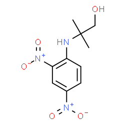 ChemSpider 2D Image | 2-(2,4-Dinitro-phenylamino)-2-methyl-propan-1-ol | C10H13N3O5