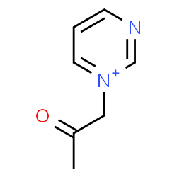 ChemSpider 2D Image | 1-(2-Oxopropyl)pyrimidin-1-ium | C7H9N2O