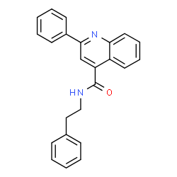 ChemSpider 2D Image | 2-Phenyl-N-(2-phenylethyl)-4-quinolinecarboxamide | C24H20N2O