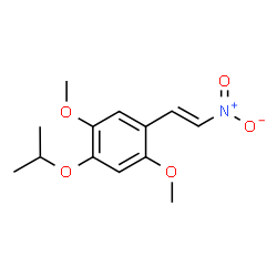 ChemSpider 2D Image | 1-Isopropoxy-2,5-dimethoxy-4-[(E)-2-nitrovinyl]benzene | C13H17NO5