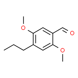 ChemSpider 2D Image | 2,5-Dimethoxy-4-propylbenzaldehyde | C12H16O3
