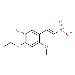 ChemSpider 2D Image | 1-(Ethylsulfanyl)-2,5-dimethoxy-4-[(E)-2-nitrovinyl]benzene | C12H15NO4S