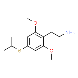 ChemSpider 2D Image | 2-[4-(Isopropylsulfanyl)-2,6-dimethoxyphenyl]ethanamine | C13H21NO2S
