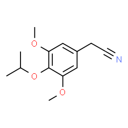 ChemSpider 2D Image | (4-Isopropoxy-3,5-dimethoxyphenyl)acetonitrile | C13H17NO3