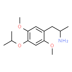 ChemSpider 2D Image | 1-(4-Isopropoxy-2,5-dimethoxyphenyl)-2-propanamine | C14H23NO3