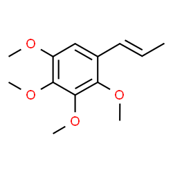 ChemSpider 2D Image | 1,2,3,4-Tetramethoxy-5-[(1E)-1-propen-1-yl]benzene | C13H18O4
