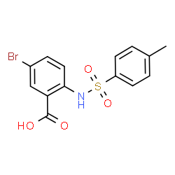 ChemSpider 2D Image | 5-Bromo-2-{[(4-methylphenyl)sulfonyl]amino}benzoic acid | C14H12BrNO4S