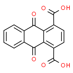 ChemSpider 2D Image | 9,10-Dioxo-9,10-dihydro-1,4-anthracenedicarboxylic acid | C16H8O6