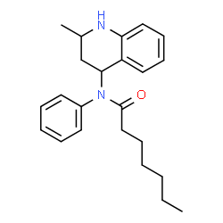 ChemSpider 2D Image | N-(2-Methyl-1,2,3,4-tetrahydro-4-quinolinyl)-N-phenylheptanamide | C23H30N2O