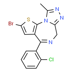 ChemSpider 2D Image | Brotizolam | C15H10BrClN4S