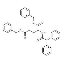 ChemSpider 2D Image | Dibenzyl N-(diphenylacetyl)glutamate | C33H31NO5