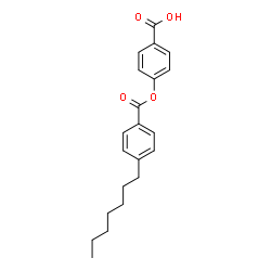ChemSpider 2D Image | 4-[(4-Heptylbenzoyl)oxy]benzoic acid | C21H24O4