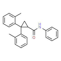ChemSpider 2D Image | 2,2-Bis(2-methylphenyl)-N-phenylcyclopropanecarboxamide | C24H23NO