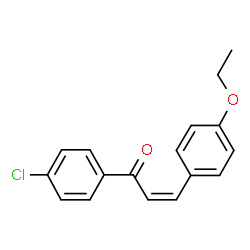 ChemSpider 2D Image | (2Z)-1-(4-Chlorophenyl)-3-(4-ethoxyphenyl)-2-propen-1-one | C17H15ClO2