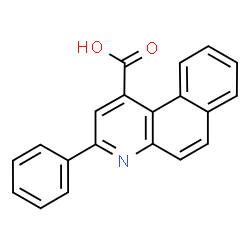 ChemSpider 2D Image | 3-Phenylbenzo[f]quinoline-1-carboxylic acid | C20H13NO2