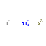 InChI=1/H3N.S/h1H3;/q;-2/p+2