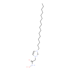 ChemSpider 2D Image | 1-Hexadecyl-3-[2-(hydroxyamino)-2-oxoethyl]-1H-imidazol-3-ium | C21H40N3O2