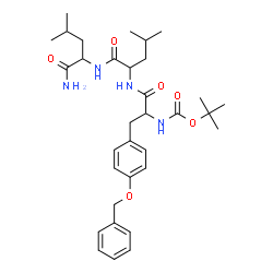 ChemSpider 2D Image | O-Benzyl-N-{[(2-methyl-2-propanyl)oxy]carbonyl}tyrosylleucylleucinamide | C33H48N4O6