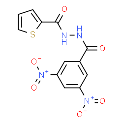 ChemSpider 2D Image | N'-(3,5-Dinitrobenzoyl)-2-thiophenecarbohydrazide | C12H8N4O6S