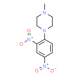 ChemSpider 2D Image | 1-(2,4-Dinitrophenyl)-4-methylpiperazine | C11H14N4O4