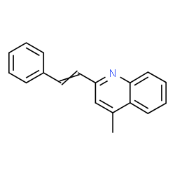 ChemSpider 2D Image | 4-Methyl-2-(2-phenylvinyl)quinoline | C18H15N