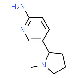 ChemSpider 2D Image | 5-(1-Methyl-2-pyrrolidinyl)-2-pyridinamine | C10H15N3