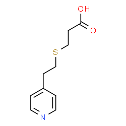 ChemSpider 2D Image | 3-{[2-(4-Pyridinyl)ethyl]sulfanyl}propanoic acid | C10H13NO2S