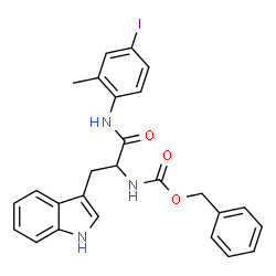 ChemSpider 2D Image | Nalpha-[(Benzyloxy)carbonyl]-N-(4-iodo-2-methylphenyl)tryptophanamide | C26H24IN3O3