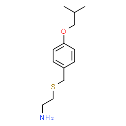 ChemSpider 2D Image | 2-(4-Isobutoxy-benzylsulfanyl)-ethylamine | C13H21NOS