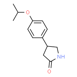 ChemSpider 2D Image | 4-(4-Isopropoxyphenyl)-2-pyrrolidinone | C13H17NO2