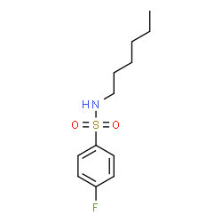 ChemSpider 2D Image | 4-Fluoro-N-hexylbenzenesulfonamide | C12H18FNO2S