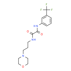 ChemSpider 2D Image | N-[3-(4-Morpholinyl)propyl]-N'-[3-(trifluoromethyl)phenyl]ethanediamide | C16H20F3N3O3