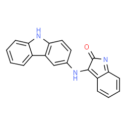 ChemSpider 2D Image | 3-(9H-Carbazol-3-ylamino)-2H-indol-2-one | C20H13N3O