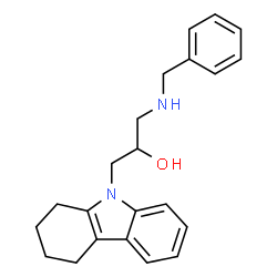 ChemSpider 2D Image | 1-Benzylamino-3-(1,2,3,4-tetrahydro-carbazol-9-yl)-propan-2-ol | C22H26N2O