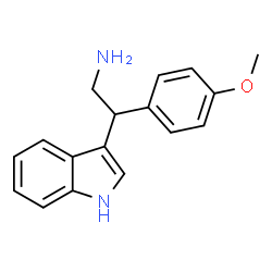 ChemSpider 2D Image | 2-(1H-Indol-3-yl)-2-(4-methoxyphenyl)ethanamine | C17H18N2O