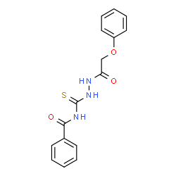 ChemSpider 2D Image | N-{[2-(Phenoxyacetyl)hydrazino]carbothioyl}benzamide | C16H15N3O3S