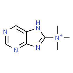 ChemSpider 2D Image | N,N,N-Trimethyl-7H-purin-8-aminium | C8H12N5