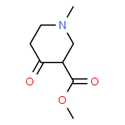 ChemSpider 2D Image | 3-Methoxycarbonyl-1-methyl-4-piperidone | C8H13NO3
