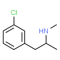 ChemSpider 2D Image | 1-(3-Chlorophenyl)-N-methyl-2-propanamine | C10H14ClN