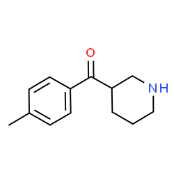 ChemSpider 2D Image | (4-Methylphenyl)(3-piperidinyl)methanone | C13H17NO