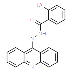 ChemSpider 2D Image | N'-(9-Acridinyl)-2-hydroxybenzohydrazide | C20H15N3O2